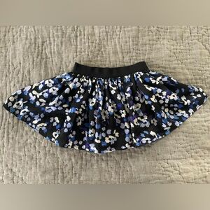 NWT Kate Spade Black Blue Floral Toddler Skirt Hydrangea Size 2T 92cm